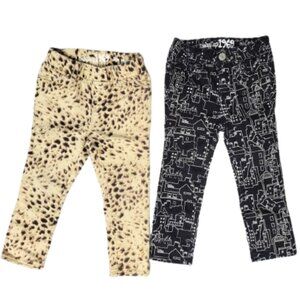 Baby Gap 1969 2-Pair Mini Skinny & Littlest Legging Jean - Girl's Size Toddler 2